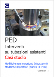 PED: Interventi su tubazioni esistenti - Casi studio PED: Interventi su tubazioni esistenti - Casi studio