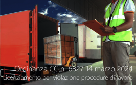 Ordinanza CC n. 6827 14 marzo 2024