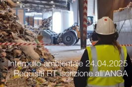 Interpello ambientale 24.04.2025 - Requisiti responsabile tecnico per l’iscrizione all’ANGA