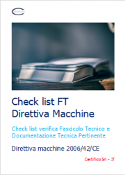 Check list FT Direttiva Macchine Check list FT Direttiva Macchine