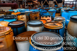 Delibera n. 1 del 30 gennaio 2020