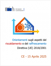 Orientamenti sugli aspetti del riscaldamento e del raffrescamento direttiva (UE) 2018/2001