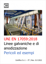 UNI EN 17059 Linee galvaniche e di anodizzazione | Pericoli ed esempi