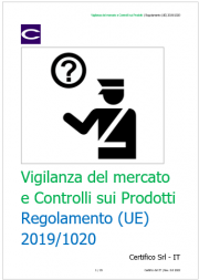 Vigilanza del mercato e Controlli sui Prodotti