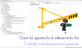 Check list controlli apparecchi di sollevamento fissi Check list controlli apparecchi di sollevamento fissi