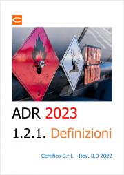 ADR 2023 | Definizioni (sezione 1.2.1)