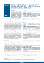 Soluzioni basate su modelli AI - chatbot specializzato nel Regolamento intelligenza artificiale