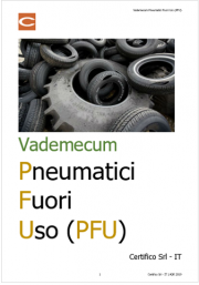 Vademecum Pneumatici fuori uso (PFU) Vademecum Pneumatici fuori uso (PFU)
