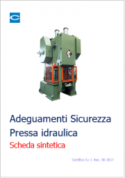 Report Adeguamenti Pressa idraulica TUS Allegato V Report Adeguamenti Pressa idraulica TUS Allegato V