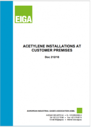 Installazione e gestione di impianti di acetilene | EIGA 2018 Installazione e gestione di impianti di acetilene | EIGA 2018