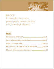 Il manuale HACCP Il manuale HACCP