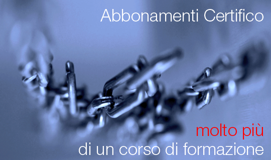 Abbonamento certifico formazione Abbonamento certifico formazione
