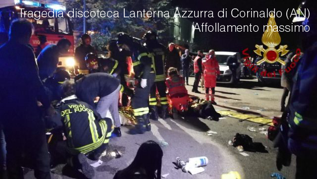 Affollamento dicoteca Strage Corinaldo Affollamento dicoteca Strage Corinaldo