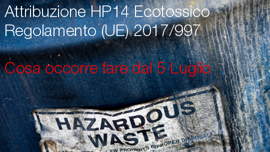 Attribuzione HP 14 regolamento UE 2017 997 5 luglio Attribuzione HP 14 regolamento UE 2017 997 5 luglio
