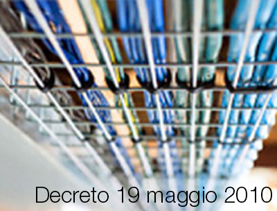Decretro 19 maggio 2010 Decretro 19 maggio 2010