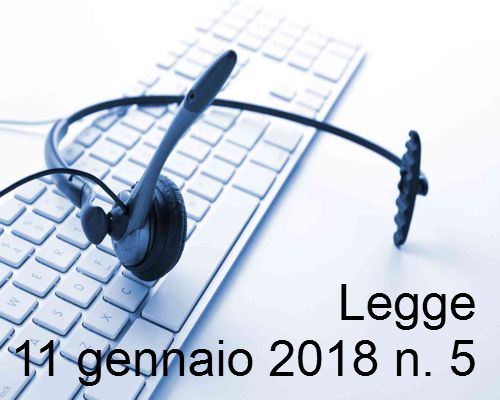 Legge 5 2018 Legge 5 2018