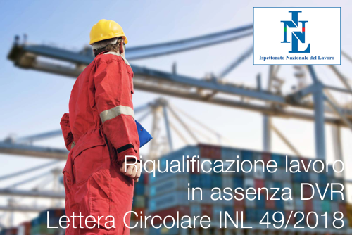 Lettera Circolare INL 49 2018 Lettera Circolare INL 49 2018