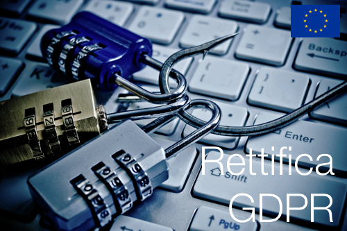 Rettifica GDPR Rettifica GDPR