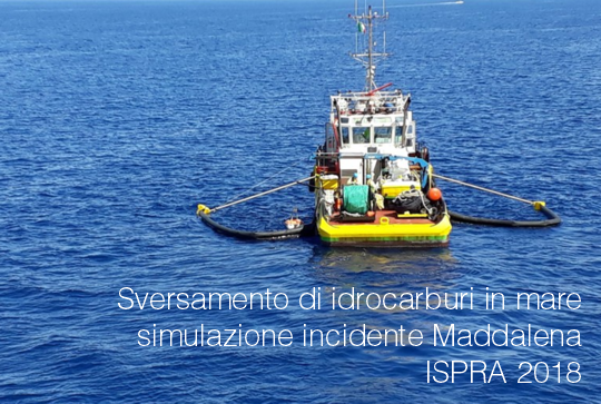 Sversamento idrocarburi in mare Maddalena ISPRA 2018 Sversamento idrocarburi in mare Maddalena ISPRA 2018