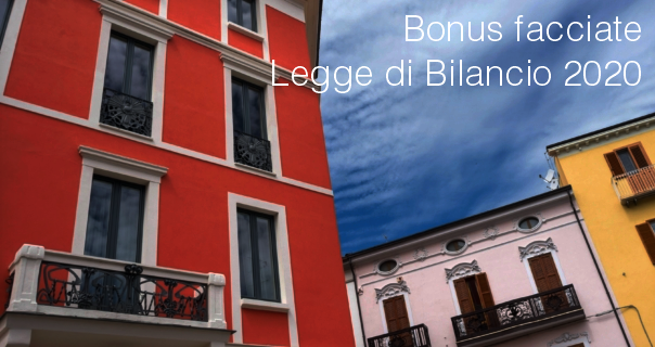 Bonus facciate Legge di Bilancio 2020 Bonus facciate Legge di Bilancio 2020
