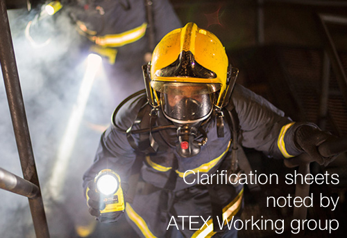 Clarification sheets noted by ATEX Working group Clarification sheets noted by ATEX Working group