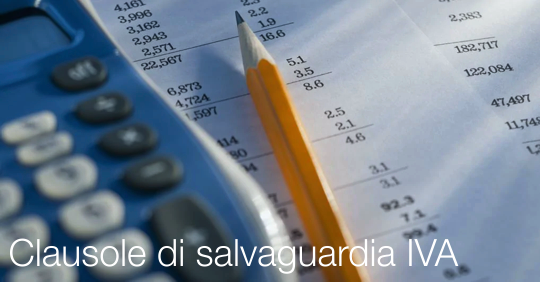 Clausole di salvaguardia IVA Clausole di salvaguardia IVA