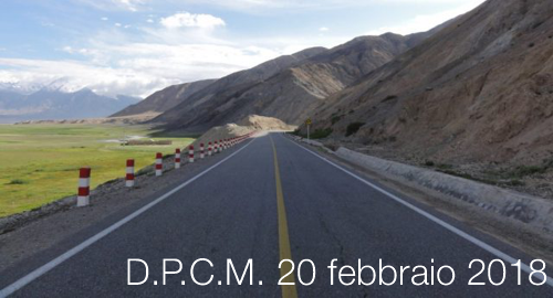 D P C M 20 febbraio 2018 D P C M 20 febbraio 2018