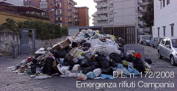 DL 6 novembre 2008 n 172 Emergenza rifiuti Campania DL 6 novembre 2008 n 172 Emergenza rifiuti Campania