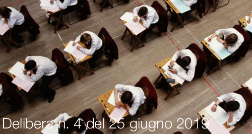 Delibera n 4 del 25 giugno 2019 Delibera n 4 del 25 giugno 2019