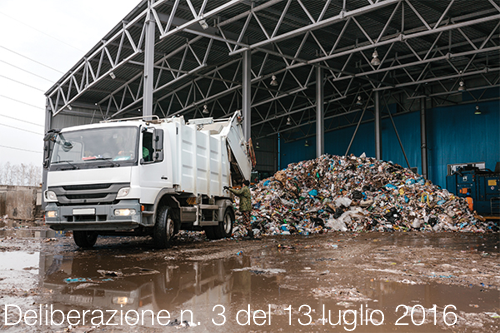 Deliberazione n 3 del 13 luglio 2016 Deliberazione n 3 del 13 luglio 2016