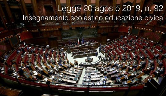 Legge 20 agosto 2019 n 92 Legge 20 agosto 2019 n 92