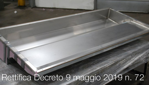 Rettifica Decreto 9 maggio 2019 n 72 Rettifica Decreto 9 maggio 2019 n 72