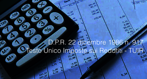 D P R 22 dicembre 1986 n 917 TUIR D P R 22 dicembre 1986 n 917 TUIR