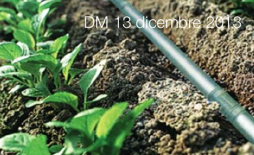 DM 13 dicembre 2013 DM 13 dicembre 2013
