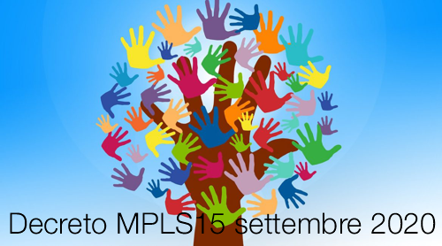Decreto 15 settembre 2020 Decreto 15 settembre 2020