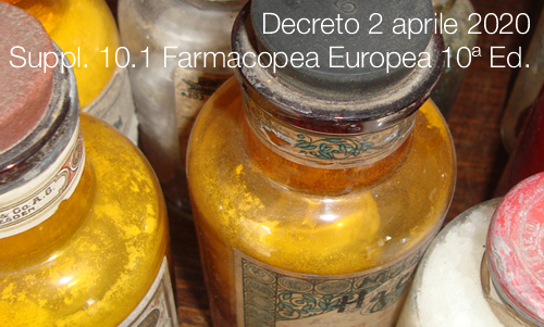 Decreto 2 aprile 2020 Suppl 10 1 Farmacopea Europea 10 Ed Decreto 2 aprile 2020 Suppl 10 1 Farmacopea Europea 10 Ed