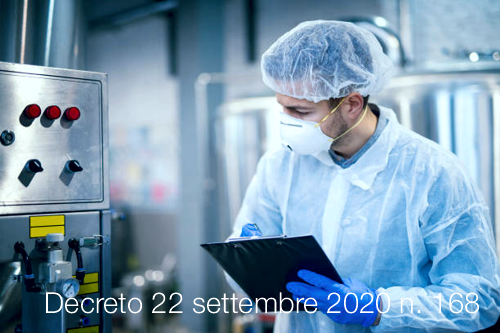 Decreto 22 settembre 2020 n 168 Decreto 22 settembre 2020 n 168