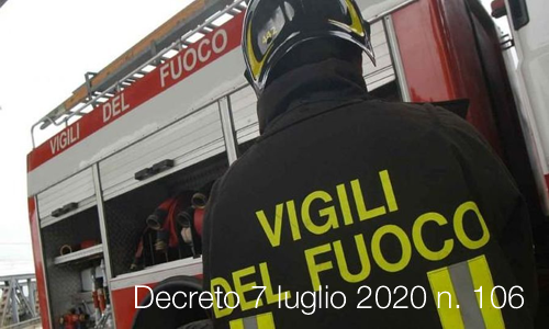 Decreto 7 luglio 2020 n 106 Decreto 7 luglio 2020 n 106