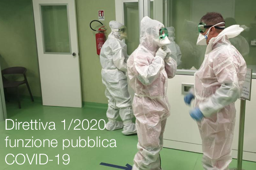 Direttiva 1 2020 funzione pubblica COVID 19 Direttiva 1 2020 funzione pubblica COVID 19