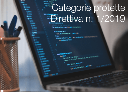 Direttiva n 1 2019 Categorie protette Direttiva n 1 2019 Categorie protette