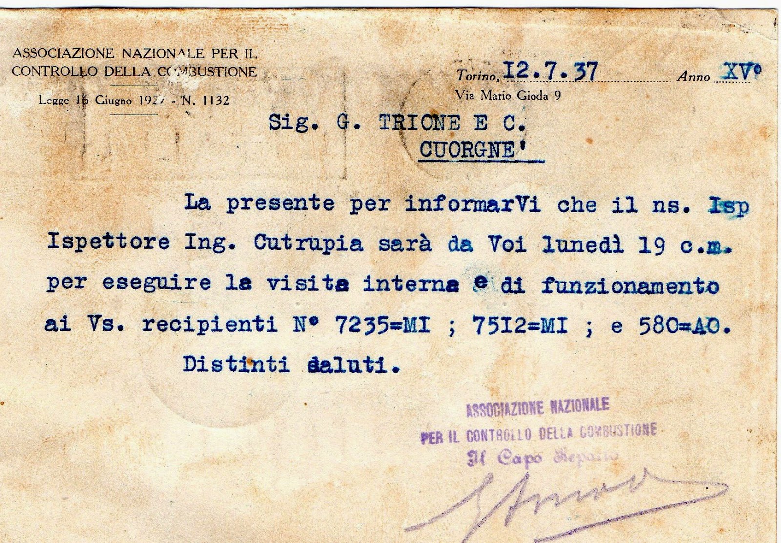 Ispezione ANCC Ispezione ANCC