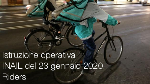 Istruzione operativa INAIL del 23 gennaio 2020 Istruzione operativa INAIL del 23 gennaio 2020
