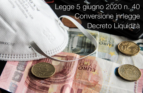 Legge 5 giugno 2020 n 40 Legge 5 giugno 2020 n 40