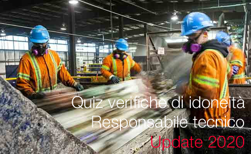 Quiz verifiche di idoneit del Responsabile tecnico Quiz verifiche di idoneit del Responsabile tecnico