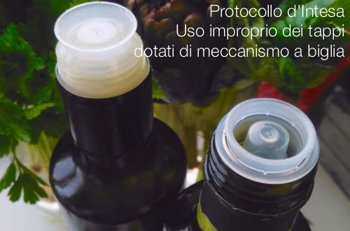 Uso improprio dei tappi dotati di meccanismo a biglia Uso improprio dei tappi dotati di meccanismo a biglia