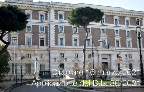 Circolare del 16 marzo 2021 Circolare del 16 marzo 2021