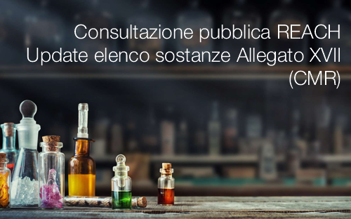 Consultazione pubblica REACH Consultazione pubblica REACH