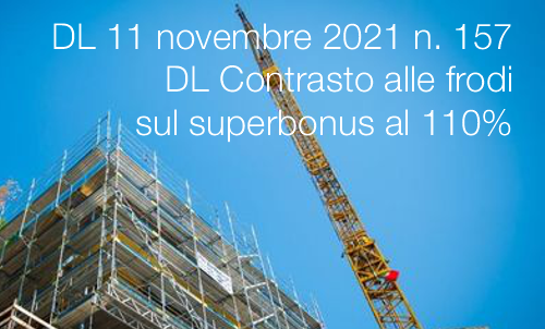 DL 11 novembre 2021 n 157 DL 11 novembre 2021 n 157