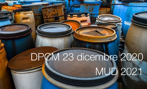 DPCM 23 dicembre 2020 MUD 2021 DPCM 23 dicembre 2020 MUD 2021