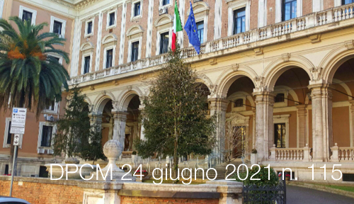 DPCM 24 giugno 2021 n 115 DPCM 24 giugno 2021 n 115
